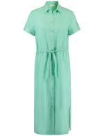 Load image into Gallery viewer, Gerry Weber Patterned Linen Dress Green
