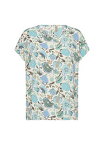 Load image into Gallery viewer, Soya Concpet Floral T-shirt -BLUE
