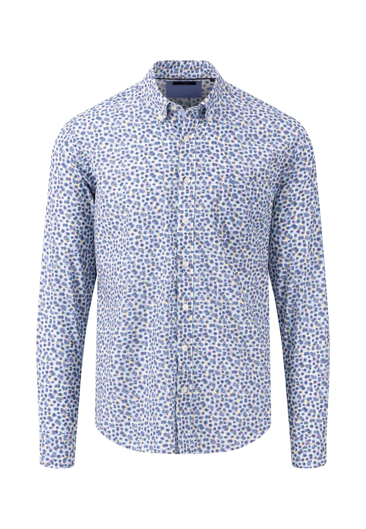 Fynch Hatton Premium Cotton Summer Prints Shirt Lavender