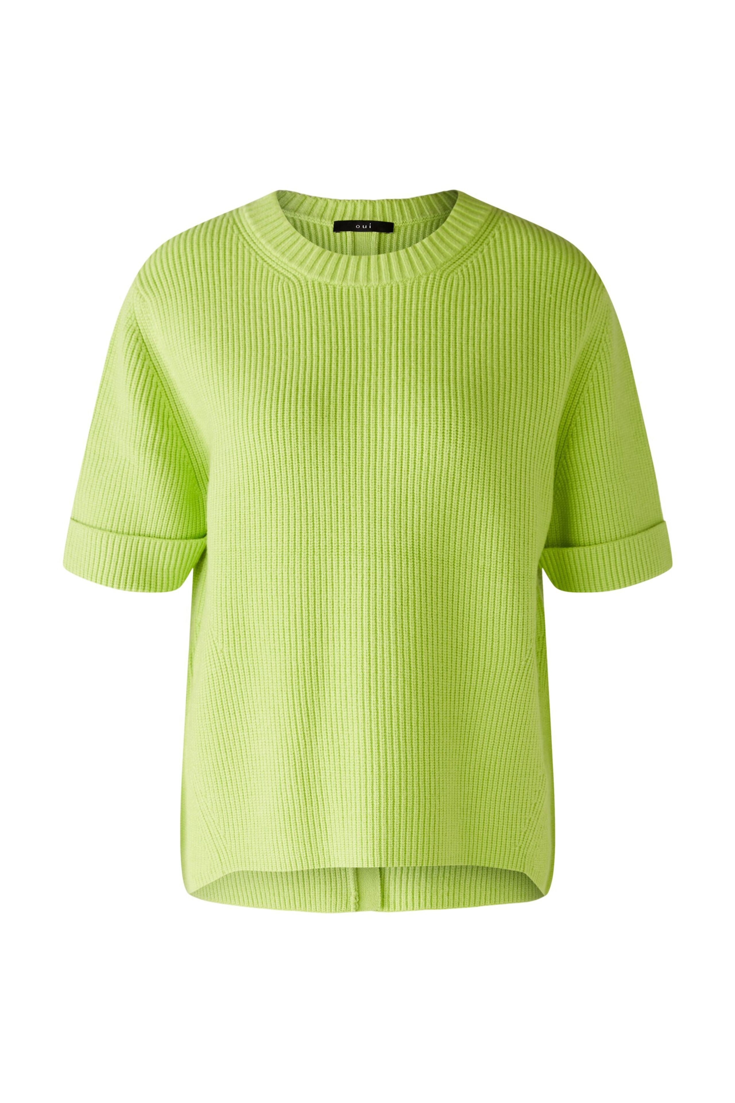 Oui Short Sleeved Pullover Green