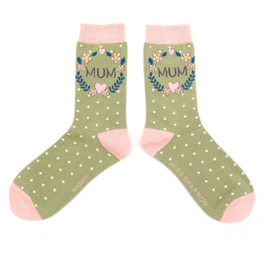 Miss Sparrow Mum Socks Moss