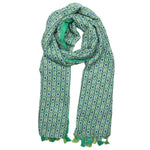 Load image into Gallery viewer, Zelly Ditsy Print Scarf Green

