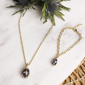 Gold Embellished Egg Bracelet