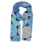 Load image into Gallery viewer, Zelly Metallic Summer Scarf Blue
