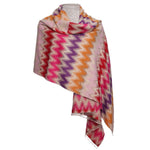 Load image into Gallery viewer, Zelly ZigZag Scarf Pink
