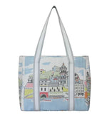 Load image into Gallery viewer, Earth Squared Watercolour Tote Bag -GREY
