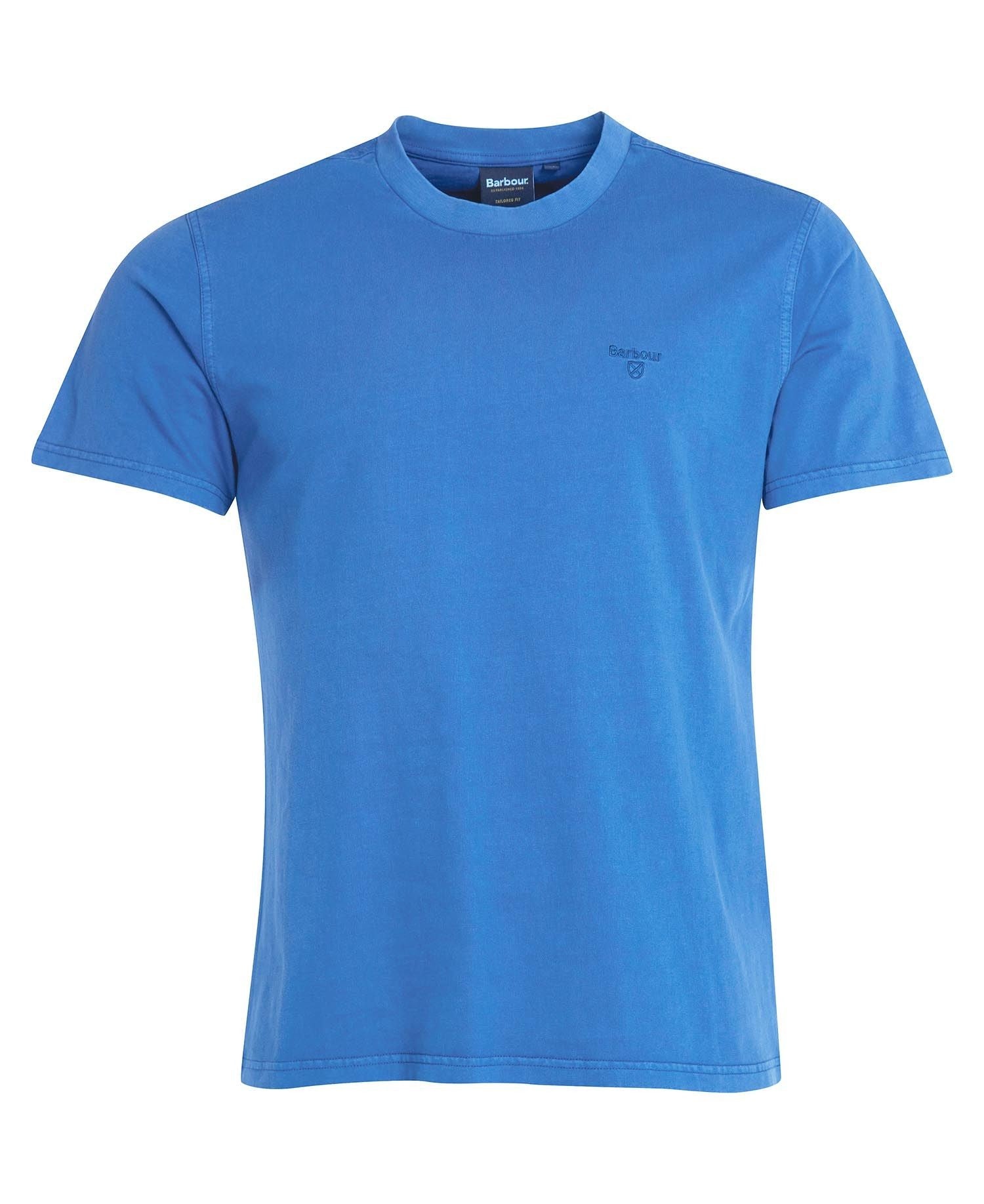 Barbour Garment Dyed T-Shirt Blue