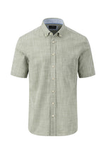 Load image into Gallery viewer, Fynch Hatton Superfine Cotton Short Sleeve Shirt Olive
