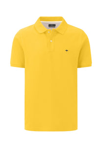 Fynch Hatton Supima Cotton Polo Shirt Yellow