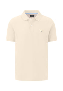 Fynch Hatton Supima Cotton Polo Shirt Off White