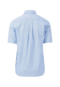 Fynch Hatton Colourful Graphics Print Shirt Blue