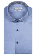 Load image into Gallery viewer, Giordano Short Sleeve Shirt Pied De Poule Blue
