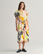 Load image into Gallery viewer, Gant Palm Print Dress Yellow
