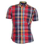 Load image into Gallery viewer, Ben Sherman Large Madras Check Short Sleeve Shirt Scarlet
