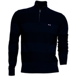 Load image into Gallery viewer, Eden Park Half Zip Two Tone Sweater Marine
