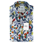 Load image into Gallery viewer, Oscar of Sweden Tropical Printed Linen Shirt White
