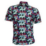 Load image into Gallery viewer, Oscar of Sweden Parrot Printed Short Sleeve Shirt Blue

