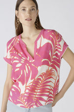 Load image into Gallery viewer, Oui Printed Blouse Pink
