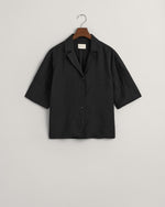 Load image into Gallery viewer, Gant Relaxed Linen Shirt Black
