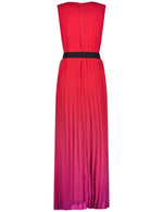 Load image into Gallery viewer, Taifun Pleated Ombre Dress Red
