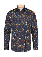 Load image into Gallery viewer, A Fish Named Fred Pelican Shirt Navy
