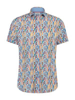 Load image into Gallery viewer, A Fish Named Fred Surfboard Shirt Blue
