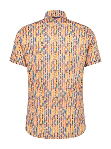 A Fish Named Fred Surfboard Shirt Coral
