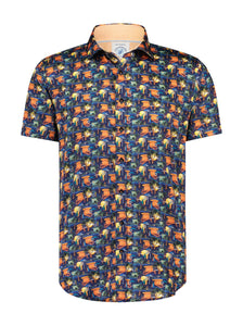 A Fish Named Fred Baywatch Tower Shirt Navy