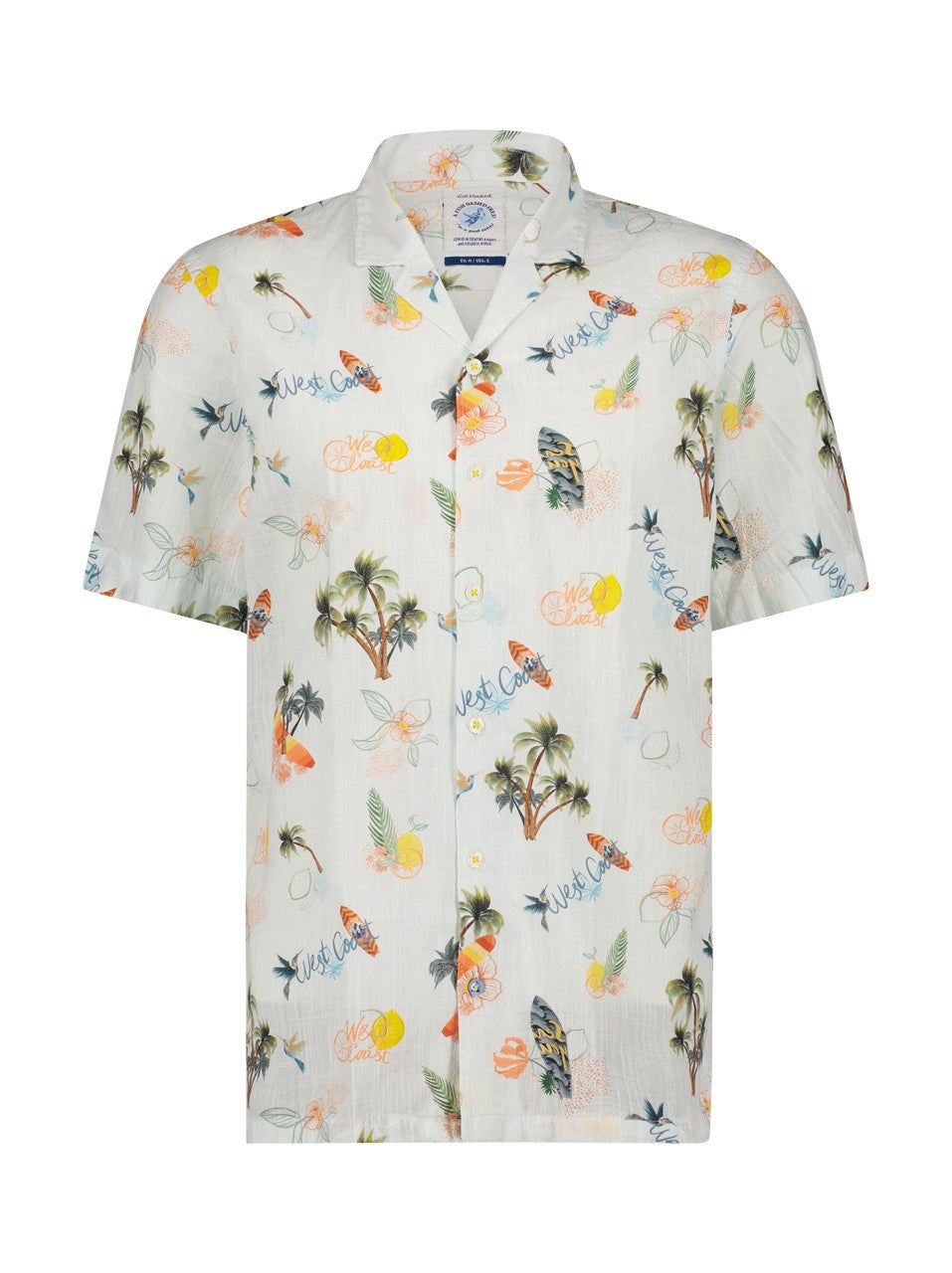 A Fish Named Fred Tropical Shirt Off White