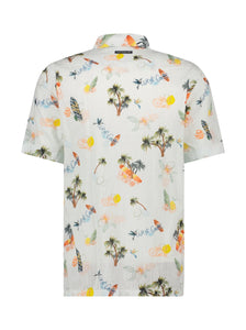 A Fish Named Fred Tropical Shirt Off White