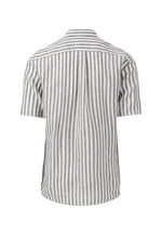 Load image into Gallery viewer, Fynch Hatton Linen Stripes Short Sleeves Shirt Olive
