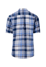 Load image into Gallery viewer, Fynch Hatton Linen Check Shirt Navy
