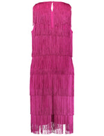 Load image into Gallery viewer, Taifun Dress with Fringing Pink
