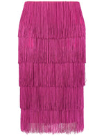 Load image into Gallery viewer, Taifun Skirt with Fringing Pink
