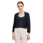 Load image into Gallery viewer, Betty Barclay Cropped Cardigan Navy
