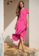 Load image into Gallery viewer, Betty Barclay Midi Dress Pink
