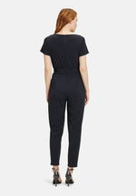 Load image into Gallery viewer, Betty Barclay Belted Jumpsuit Navy

