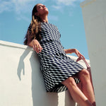 Load image into Gallery viewer, Betty Barclay Layered Dress Navy
