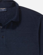 Load image into Gallery viewer, Olymp Linen Casual Jersey Polo Navy
