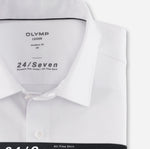 Load image into Gallery viewer, Olymp Luxor  24/Seven Short Sleeve Shirt White
