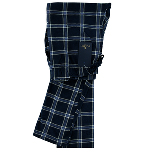 Navy Checked Pyjama Trousers