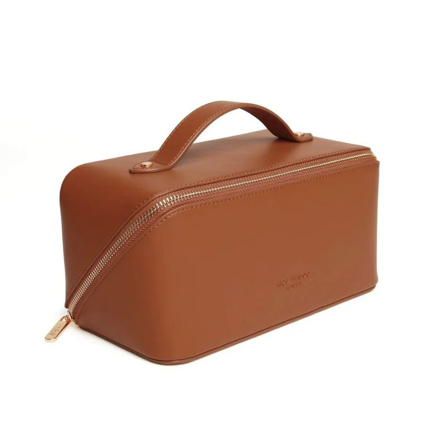 Alice Wheeler Train Case Tan