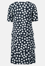 Load image into Gallery viewer, Betty Barclay Tiered Dress -NAVY
