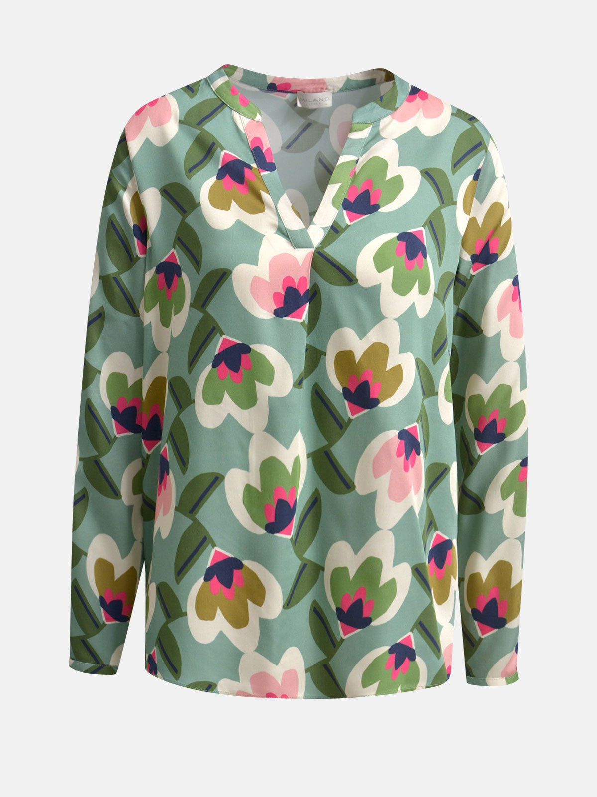 Milano Floral Blouse Sage