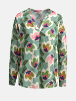 Load image into Gallery viewer, Milano Floral Blouse Sage
