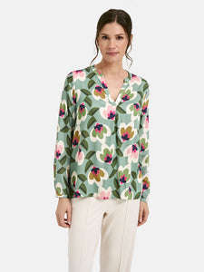 Milano Floral Blouse Sage