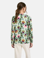 Load image into Gallery viewer, Milano Floral Blouse Sage
