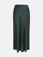 Load image into Gallery viewer, Milano Satin Midi Skirt Forest
