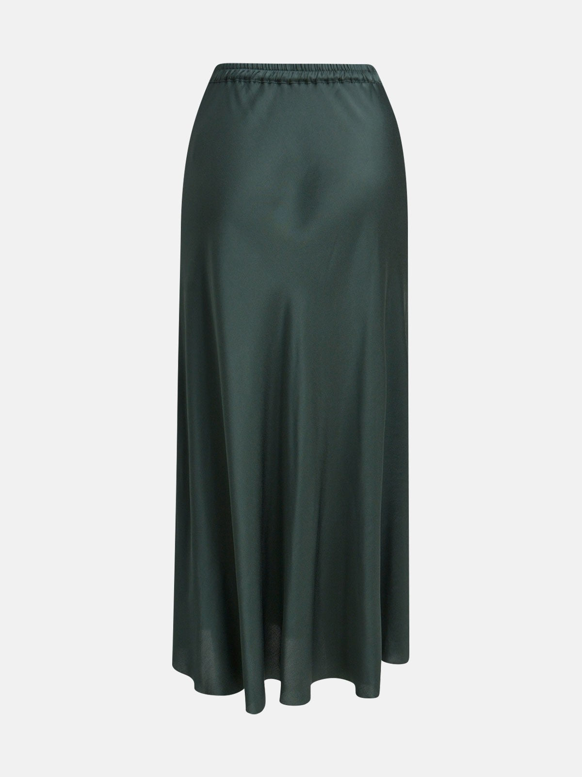 Milano Satin Midi Skirt Forest