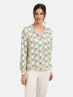 Load image into Gallery viewer, Milano Chain Print Blouse Cream
